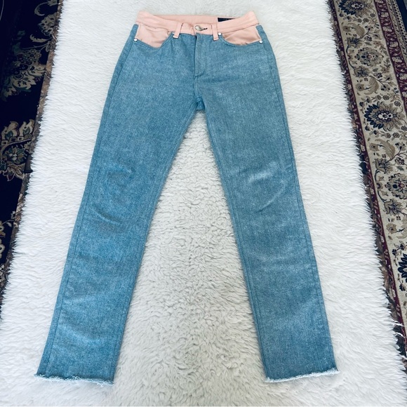 Rag & Bone 2 Tone Stretchy Skinny Jeans size 27 - Picture 4 of 13